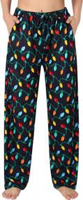img 4 attached to Comfy Christmas Pajama Pants For Women With Pockets - ALISISTER Printed Bottoms From Sizes S-XXL