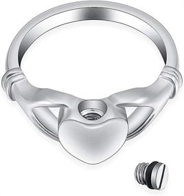 img 3 attached to Keepsake Memorial Jewelry For Women: Minicremation Cremation Ring To Preserve Your Loved One'S Ashes