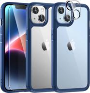protect your iphone 14 plus with tauri 5-in-1 slim case - military-grade drop protection, not-yellowing design, and 2x screen/camera protector included logo