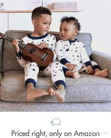 img 2 attached to 🌜 Hanna Andersson Kids' 2 Piece Long Sleeve Pajama Set - Moon and Back - Enhanced SEO