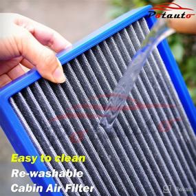 img 2 attached to 🚗 POTAUTO MAP 5009 (CF10729) - High Quality Re-Washable Car Cabin Air Filter Replacement for CHRYSLER, DODGE, JEEP, RAM