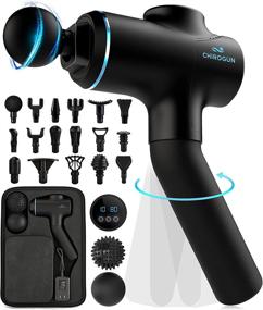 img 4 attached to 💪 CHIROGUN Massage Gun: The Ultimate Deep Tissue Percussion Muscle Massager for Men