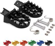 🏍️ premium cnc aluminum universal foot pegs/rests for crf70 xr70 crf110 xr110 xr50 crf50 pit bike & most chinese brands - stomp demon x wpb orion m2r black логотип