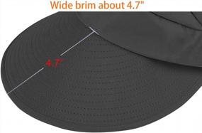 img 1 attached to HINDAWI Sun Hats For Women Wide Brim UV Protection Summer Beach Packable Visor
