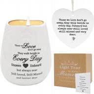 luckybunny sympathy set: memorial candles and ornaments to honor your loved ones forever logo