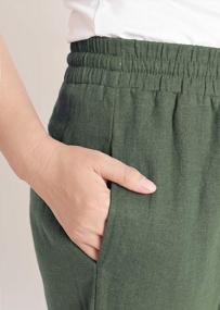 img 1 attached to Comfortable And Chic: Weintee Women'S Linen Wide Leg Pants With Convenient Pockets