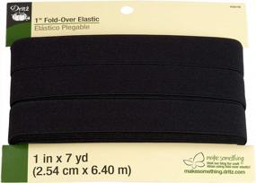 img 3 attached to 1" Fold-Over Elastic In Black - 7 Yards