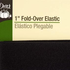 img 2 attached to 1" Fold-Over Elastic In Black - 7 Yards