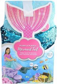 img 1 attached to Jay Franco & Sons Ocean Blue Mermaid Tail Blanket - Plush & Playful 55-Inch Design