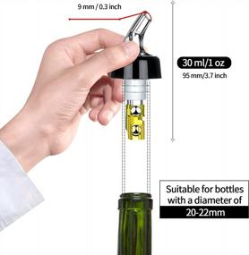 img 2 attached to 1Oz/30Ml Automatic Quick Shot Spirit Measure Pourer Drinks Wine Cocktail Dispenser Home Bar Tools - Yellow (6 Pack)