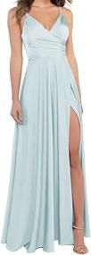 img 4 attached to LINDO NOIVA Champagne Bridesmaid Dresses Women's Clothing via Dresses