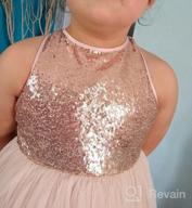 img 1 attached to SEO-friendly: Ekidsbridal Crossed Toddler Dresses for Pageant Girls' Clothing review by Rebecca Martin