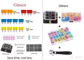 img 3 attached to ⚡ Ginsco 12V 6 Way Fuse Block: Marine Fuse Box Holder with LED Indicator and 7 Wire Connectors