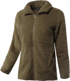 img 3 attached to A2Y Women'S Soft Sherpa Fleece Jacket With Front Zipper And Side Pockets