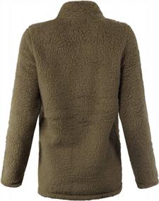 img 2 attached to A2Y Women'S Soft Sherpa Fleece Jacket With Front Zipper And Side Pockets