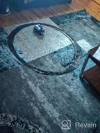 img 1 attached to Modern Circle Design Gray Area Rug - Soft And Stylish Decor For Your Home review by Michael Tran