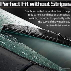 img 1 attached to 🚗 MIKKUPPA 18"+19" Windshield Wipers - All Season U/J Hook Replacement Blades for 2002-2012 Mini Cooper (Pack of 2)