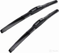 🚗 mikkuppa 18"+19" windshield wipers - all season u/j hook replacement blades for 2002-2012 mini cooper (pack of 2) logo