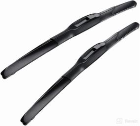 img 4 attached to 🚗 MIKKUPPA 18"+19" Windshield Wipers - All Season U/J Hook Replacement Blades for 2002-2012 Mini Cooper (Pack of 2)