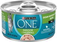 🐟 purina one indoor advantage ocean whitefish & rice - high protein wet cat food logo