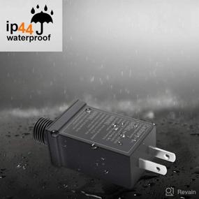 img 1 attached to Kammoy 2PC Led Class 2 Power Supply US Plug Adapter Водонепроницаемый IP44 Низковольтный светодиодный драйвер Запасная часть трансформатора для светодиодной лампы (12V9W) (черный)