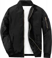 stay stylish and protected with men's lightweight slim fit bomber jacket логотип