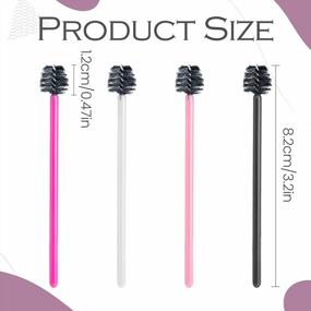 img 3 attached to 200 Multicolor Disposable Eyelash Brushes And Mascara Wands For Perfect Eye Makeup Application: WSERE Eyelash Extension Makeup Brush Tool