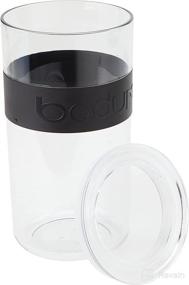 img 2 attached to 🖤 Bodum Presso Shatterproof Storage Jar 12 Piece Set: Stylish Black Containers for Organized and Safe Storage