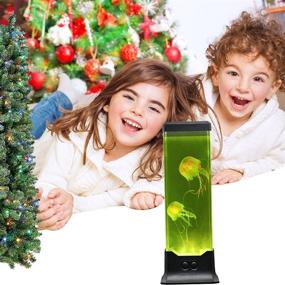 img 1 attached to Color Changing Electric Fantasy Jellyfish Lava Lamp - Jelly Fish Tank Aquarium Mood Light for Decoration Gift, Ideal for Kids, Men, and Women