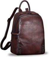 🎒 genuine leather backpack: vintage handmade women's handbags, wallets, and satchels - premium quality logo