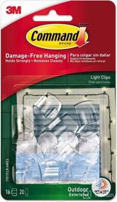 img 3 attached to 🌟 3M Outdoor Light Clips with Foam Strips, Pack of 1, Clear/Transparent