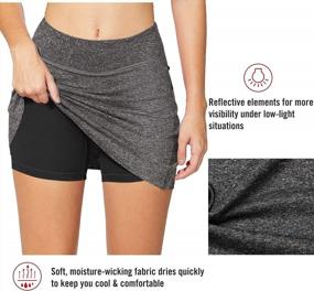 img 2 attached to 🏌️ COOrun Women's Skorts: Stylish Two Layer Golf Skirts for Sporty Fashionistas