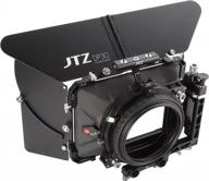 обновите свою установку для видеосъемки с помощью матовой коробки для кинообъектива jtz dp30 и установки на направляющей, совместимой с камерами sony, red, canon, blackmagic и panasonic! логотип