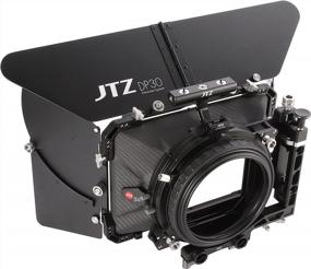 img 4 attached to Upgrade Your Filmmaking Setup With The JTZ DP30 Cine Lens Matte Box & Rod Rail Rig Compatible With Sony, RED, Canon, Blackmagic, And Panasonic Cameras!
