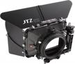 upgrade your filmmaking setup with the jtz dp30 cine lens matte box & rod rail rig compatible with sony, red, canon, blackmagic, and panasonic cameras! logo