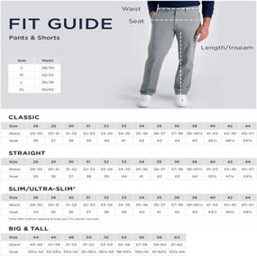 img 1 attached to HAGGAR Men'S Cool Right Performance Flex Solid Slim Fit Flat Front Pant