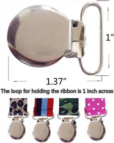img 2 attached to Heavy Duty Round Metal Clips For Bed Sheet Straps Holders & Toy Making Fasteners