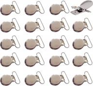 heavy duty round metal clips for bed sheet straps holders & toy making fasteners logo