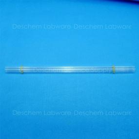 img 2 attached to Lot Of 5 Deschem Quartz Glass Tubes, 300Mm Length, 12Mm Outer Diameter, 2.0Mm Thickness, Made From Vycor Glasses