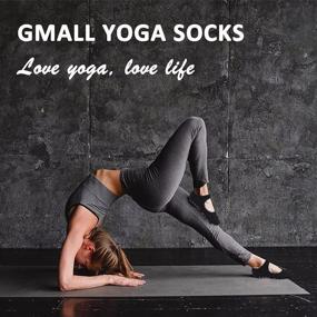 img 3 attached to Non-Slip Grip Yoga Socks For Women – Perfect For Pilates, Barre And Ballet Dance