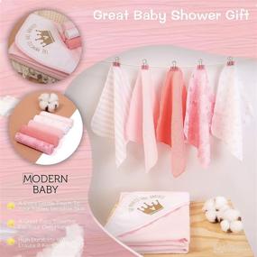 img 1 attached to MODERN BABY Hooded Towel Washcloths Baby Care