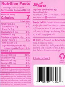 img 2 attached to Jayone Peach Flavored Drinkable Konjac Jelly - 10 Packs Of 150Ml Each, Low Calorie And Sugar-Free Diet Supplement For Weight Loss, Only 7 Kcal Per Packet, Healthy And Natural Food Option