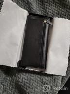 img 1 attached to RFID Blocking Leather Wallet For Women - Lavemi Ultra Slim Thin Bifold Credit Card Holder review by Jim Young