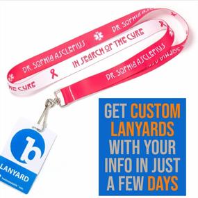 img 3 attached to Customize Your Style With Buttonsmith 50-Pack Solid Lanyard - Made In USA!