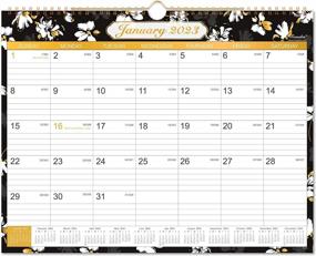img 4 attached to 2023 Calendar - 12 Month Wall Planner, 14.75" X 11.5", Flexible With Julian Date For School, Office & Home Planning