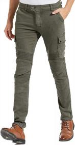 img 4 attached to Takuey Aramid Reinforced Men'S Motorcycle Riding Pants With Biker Jeans Protection Lining