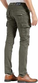 img 3 attached to Takuey Aramid Reinforced Men'S Motorcycle Riding Pants With Biker Jeans Protection Lining