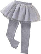 👖 twinkle stretchy pantskirt: stylish footless leggings for girls' clothing logo