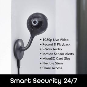 img 2 attached to Geeni Look Indoor Smart Security Camera, 1080p HD Surveillance with 2-Way Talk and Motion Sensor, Compatible with Alexa and Google Home, No Hub Required, Black (2 Pack)