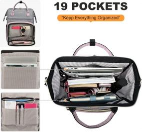 img 3 attached to Stylish And Functional LOVEVOOK Laptop Backpack: Perfect For Women On The Go!